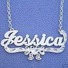 Personalized Sterling Silver Name Pendant Necklace SN36