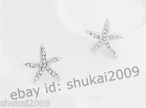 Fashion Cute Swarovski Starfish Studs Earrings  