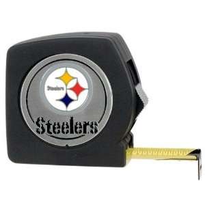  Pittsburgh Steelers NFL 25 Black Tape Measure: Sports 