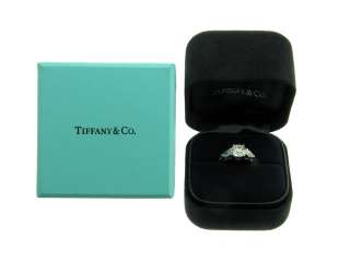 TIFFANY & CO PLATINUM DIAMOND ENGAGEMENT RING SIZE 5.25  