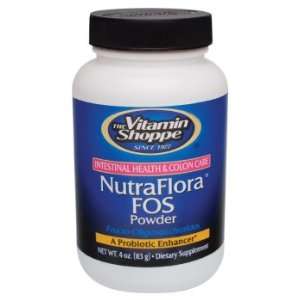  Vitamin Shoppe   Nutra Flora Fos Powder, 4 oz powder 
