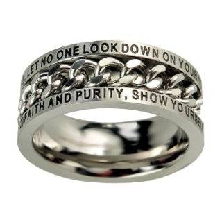  Crown of Thorns Man of God Christian Purity Ring Jewelry