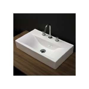   Vanity Top Porcelain W/Out Overflow & One Faucet Hole 5461 1 001 White