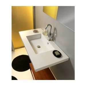  Mars Ceramic Bathroom Sink with Overflow: Home Improvement