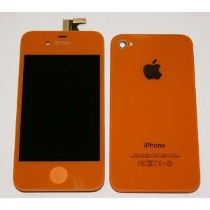  Orange iPhone 4S 4GS Full Set: Front Glass Digitizer + LCD 