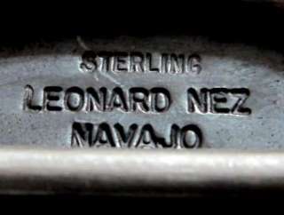 Leonard Nez Fabulous Morenci Turquoise Bracelet NICE  