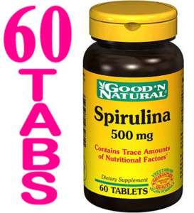 GNN Spirulina 500mg 60 tabs Guaranteed Quality  