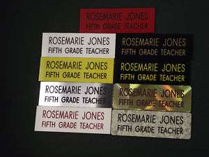 NAME BADGES NAME TAGS ENGRAVED PLASTIC LOT OF 3  