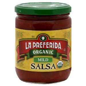  La Preferida, Salsa Mild Org, 16 OZ (Pack of 12) Health 