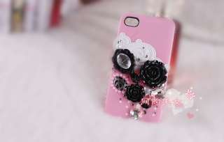   Resin Camellia Lace Style DIY Mobile i phone Shell Deco Den Kit  
