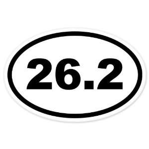 Oval  Stickers on 26 2 Oval Marathon Run Car Bumper Window Sticker 5 X 3
