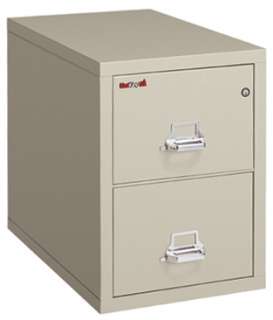 FireKing 2 Drawer 2 2130 2 PA Vertical File Cabinet, Steel Cabinets 