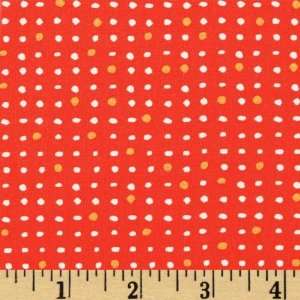  44 Wide Moda City Weekend Cafe Dot Bistro Red Fabric By 