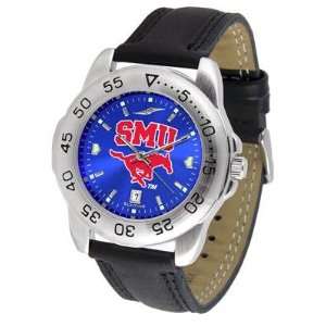  Southern Methodist University Mustangs Sport Leather Band 