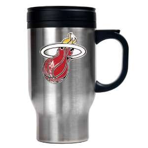   Heat 16oz. Stainless Steel NBA Team Logo Travel Mug: Home & Kitchen