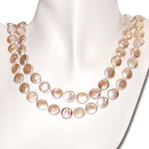  Pink Cultured Freshwater Pearl Necklace: Jewelry