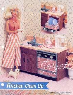 Kitchen Sink & Dishwasher pc patterns fit Barbie dolls  