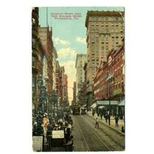 Chestnut Street West in Philadelphia PA Postcard 1911 