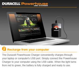  Duracell Powerhouse USB Charger with Lithium ion battery 