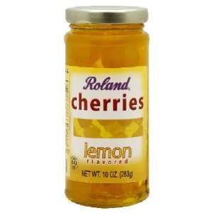 Roland, Cherries Lemon Flvr, 10 Ounce (6 Pack)  Grocery 