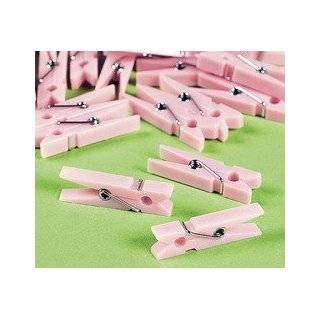 48 pc Baby Shower Clothespin Game ~ Pink