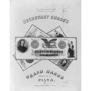   Secretary Salmon Portland Chase,$50 Treasury Note