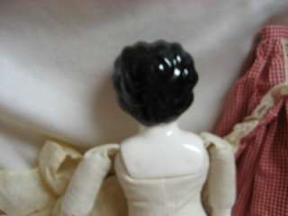 Antique Vintage German Bisque Low Brow Common China Shoulder Head Doll 