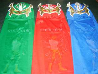 SET 3 SIN CARA CAPE wrestling mask KIDS green, red , blue FREE 