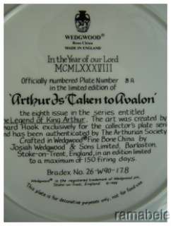 Legend of King Arthur Death Taken To Avalon by Richard Hook Wedgwood 