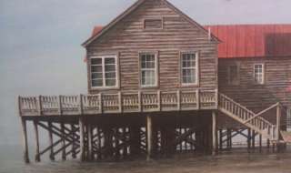 Jim Booth 1990 Atlantic House, Folly Beach SC Signed and Numbered 328 