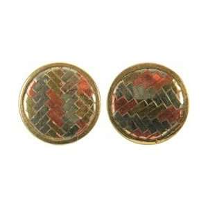  Vision Trims Handmade Brass Buttons 2/Pkg Circle 1876; 3 