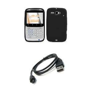  HTC Status (AT&T) Premium Combo Pack   Black Silicone Soft 