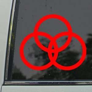  Led Zeppelin Red Decal Rock Band Truck Window Red Sticker 