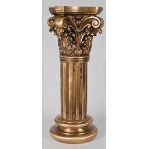  31 inch Brass Fleur Ornate With Antique Brass Finish 