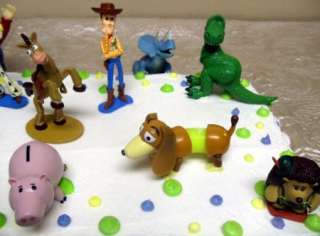 Toy Story 10 Piece Birthday Cake Topper Set Prospector  