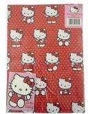Hello Kitty Wrapping Paper   2 Sheets & 2 Tags  