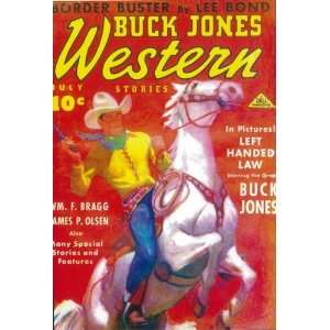 Buck Jones Western (Pulp) Movie Poster (11 x 17 Inches 