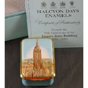 Halcyon Days Enamels Empire State Building Box Collect