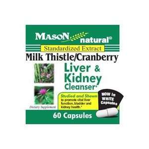  Mason Natural Milk Thistle and Cranberry Capsules, Liver 