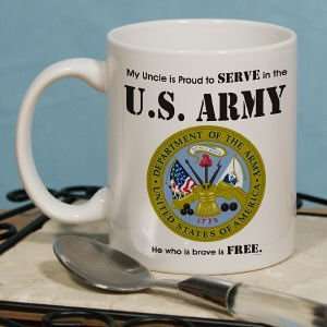   To Serve Personalized Military Ceramic Coffee Mug