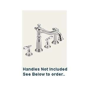 Delta 2256 LHP Victorian Two Handle Kitchen Faucet With Spray Chrome