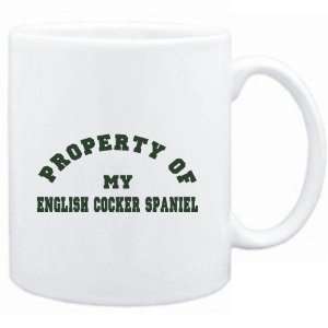 Mug White  PROPERTY OF MY English Cocker Spaniel  Dogs  