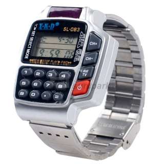 NEW Rare TV DVD Remote Control Calculator Backlight Wrist Watch S 