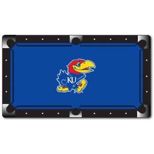 Kansas Jayhawks College Logo 8 Billiard Pool Table Cloth  