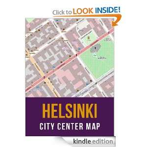 Helsinki, Finland City Center Street Map eReaderMaps  