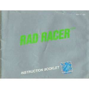  Rad Racer Instruction Manual NES 