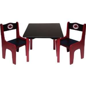   Fan Creations Arkansas Razorbacks Table & Chair Set Furniture & Decor