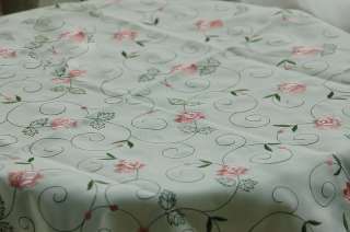 Elegant Embroidery Roses budsTable Cloth @Clearance@  