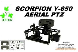 Multi Copter Y6Tcopter Pan/Tilt/Zoom Aerial Photo PTZ System set kit W 