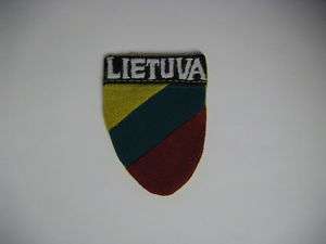 b0383 WW2 German Army Volunteer Sheild Lietuva  